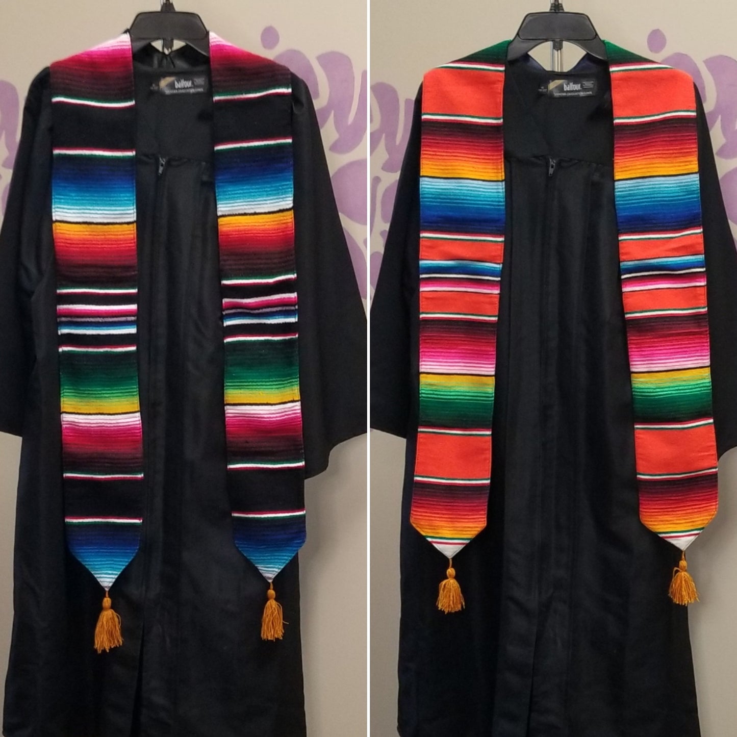 Premium Serape Graduation Stole - Sash with Lining